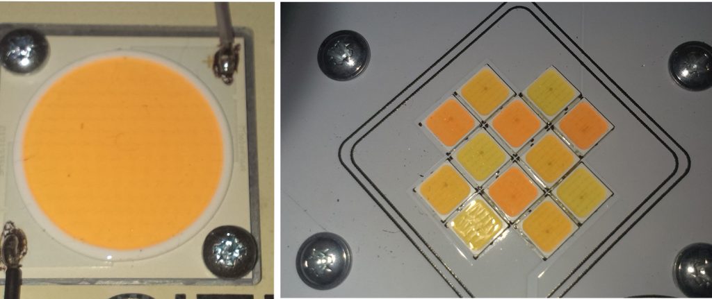 LED growing lights - MCOB (Multiple Chip On Board) 